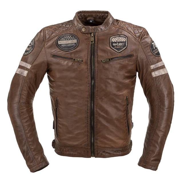 Men’s Leather Jacket W-TEC Milano - Brown