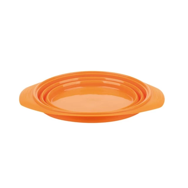 Folding Bowl FERRINO Contenitore Pieghvole - Green - Orange