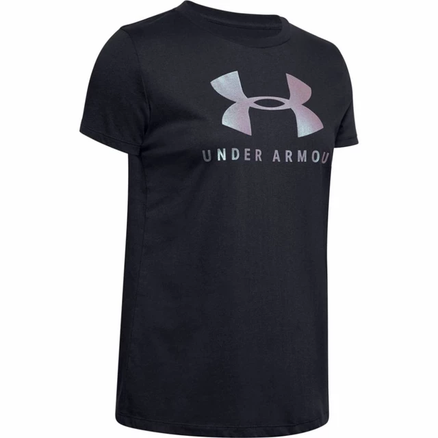 Dámske tričko Under Armour Graphic Sportstyle Classic Crew - Black-Chrome