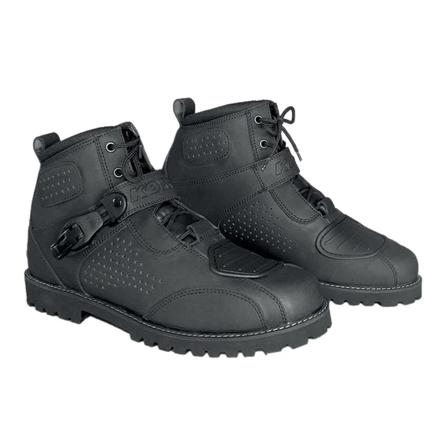 Motorradhalbstiefel KORE Icone - schwarz - schwarz