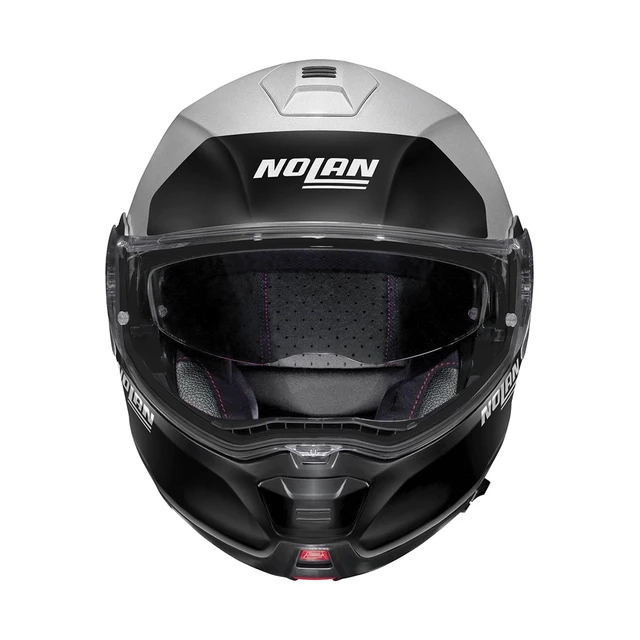 Moto prilba Nolan N100-5 Plus Distinctive N-Com P/J - Glossy Black-Fluo