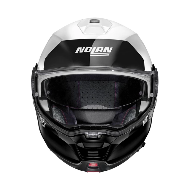 Moto prilba Nolan N100-5 Plus Distinctive N-Com P/J - Glossy Black-Fluo