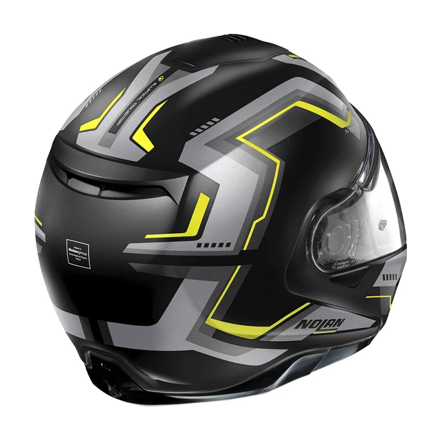 Moto helma Nolan N100-5 Upwind N-Com P/J - Glossy Black-Red