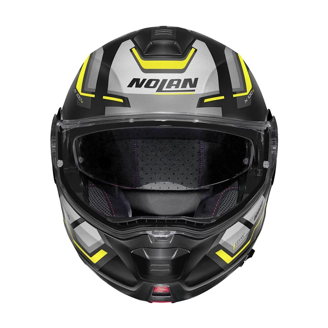 Motorcycle Helmet Nolan N100-5 Upwind N-Com P/J - Glossy Black-Red