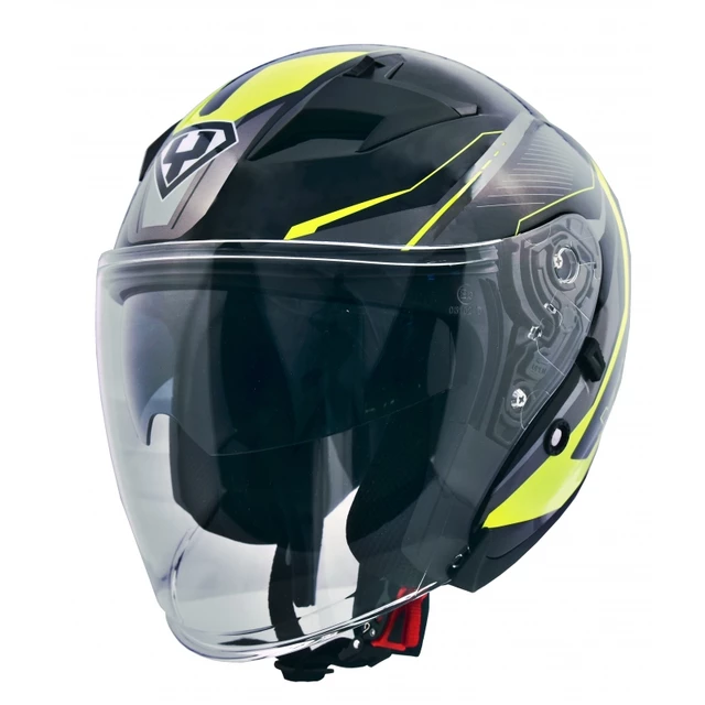 Moto helma Yohe 878-1 fluo - fluo - fluo