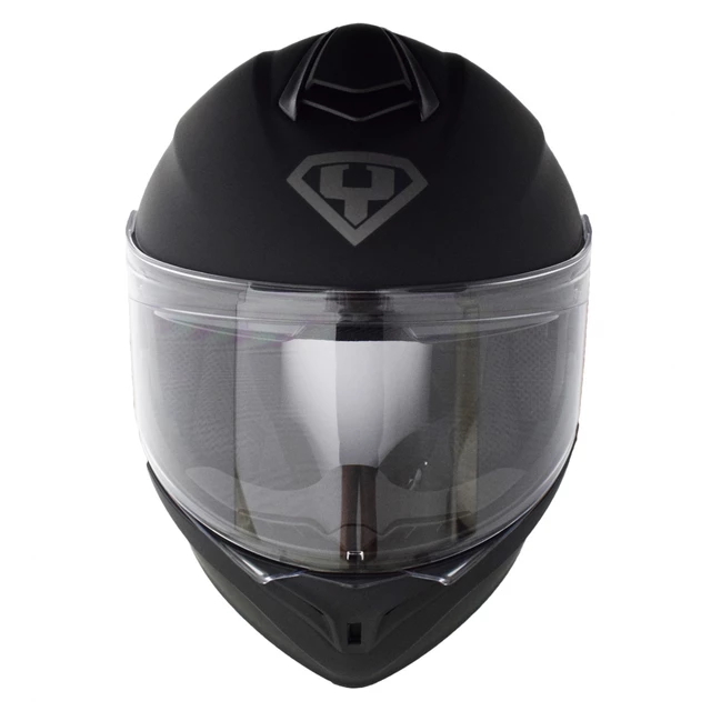 Moto prilba Yohe 938 Double Visor - matne čierna