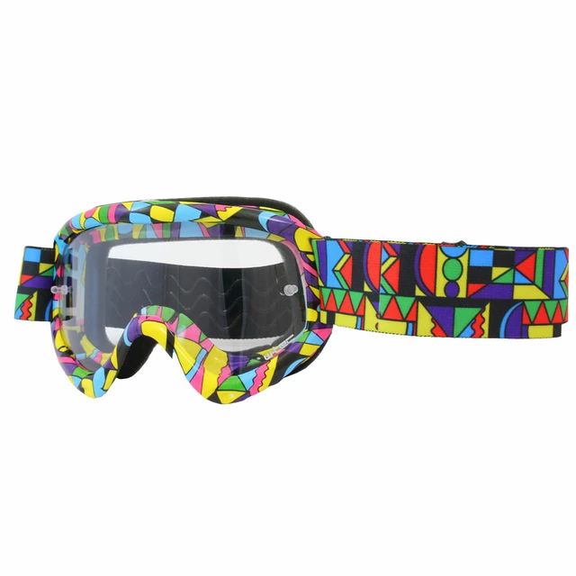 Junior motorcycles glasses W-TEC Benford with graphics - Coloured Graphic - Coloured Graphic