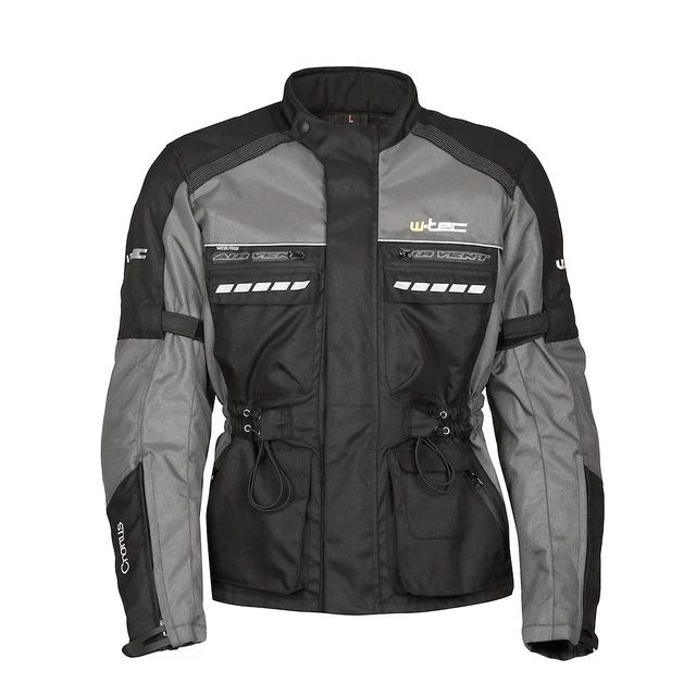 Moto Jacket W-TEC Cronus - Black-Grey - Black-Grey