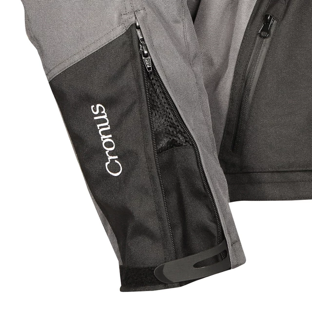 Kurtka motocyklowa W-TEC Cronus wodoodporna - OUTLET - Czarno-szary