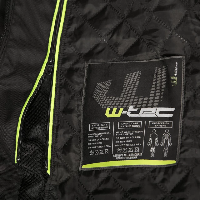 Kurtka motocyklowa W-TEC Cronus wodoodporna - OUTLET - Czarno-szary