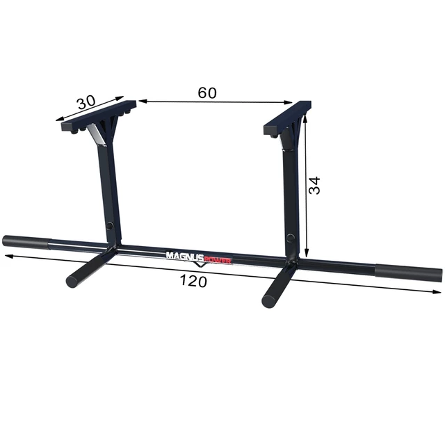 Ceiling-Mounted Pull-Up Bar with 4 Grips MAGNUS POWER MP1022