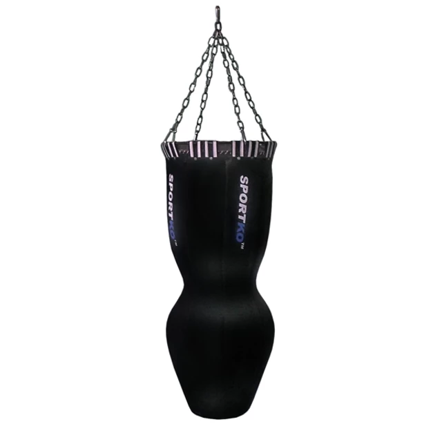 MMA worek treningowy SportKO Silhouette MSP 45x110cm / 50kg - Czarny