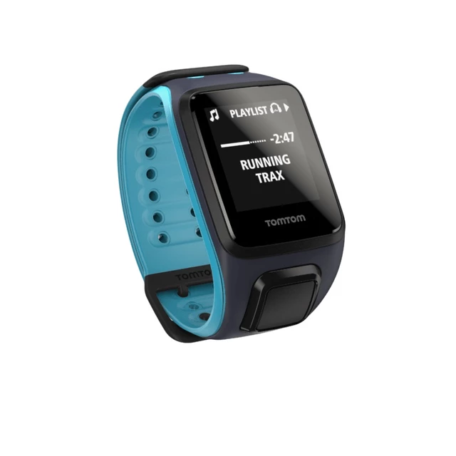 Sporttester TomTom Runner 2 Cardio + Music - bílá / potápěčská modrá