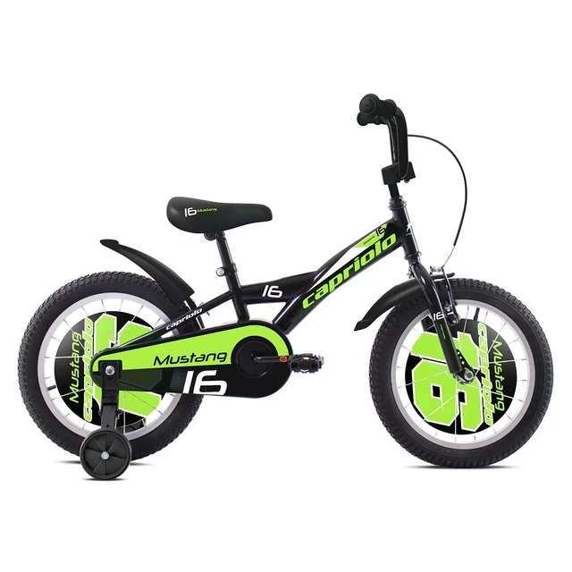 Children’s Bike Capriolo Mustang 16” – 2020 - Black-Blue - Black-Green