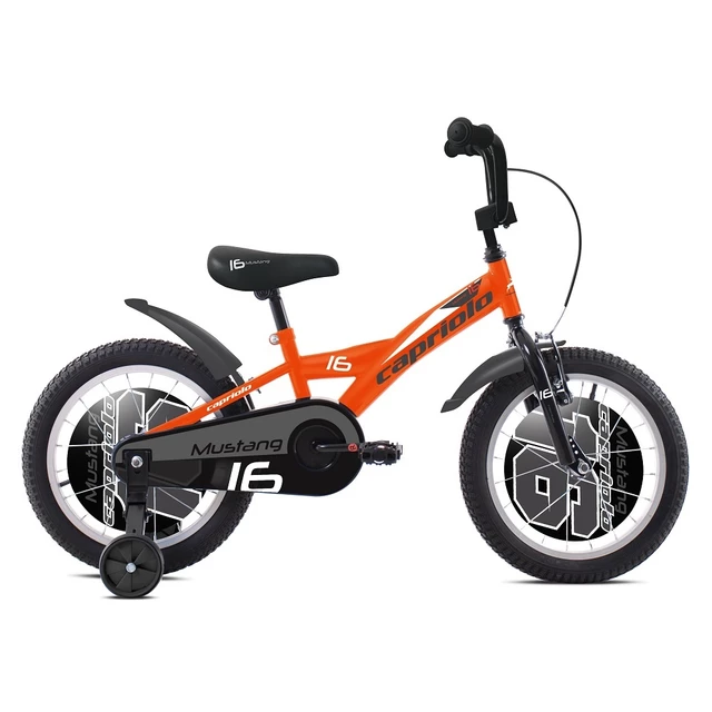 Children’s Bike Capriolo Mustang 16” – 2020 - Black-Green - Orange
