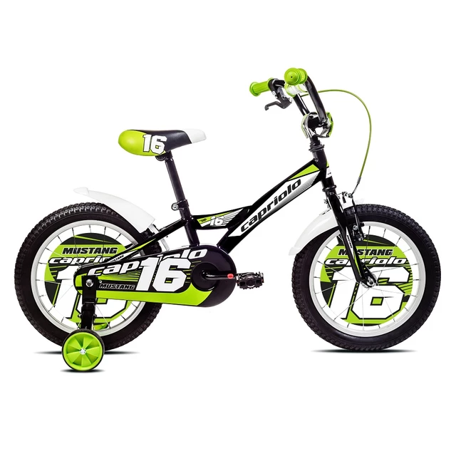 Children’s Bike Capriolo Mustang 16” – 2017 - Black-Green