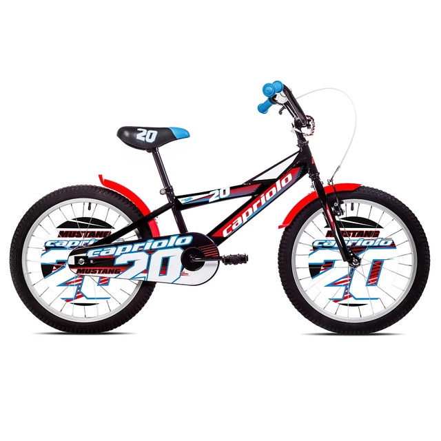 Children’s Bike Capriolo Mustang 20” – 2017 - Black-Red - Black-Red