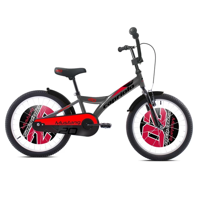 Children’s Bike Capriolo Mustang 20” – 2020 - Grey-Red - Grey-Red