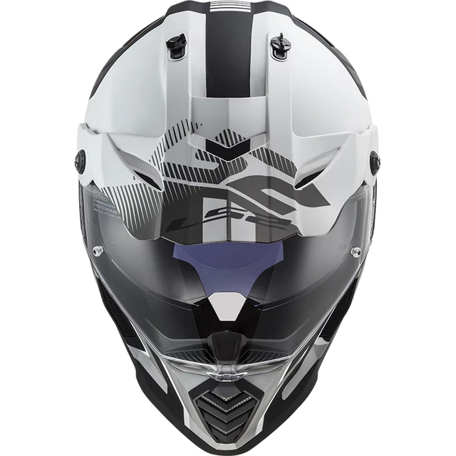 Motorcycle Helmet LS2 MX436 Pioneer Evo - Evolve White Cobalt