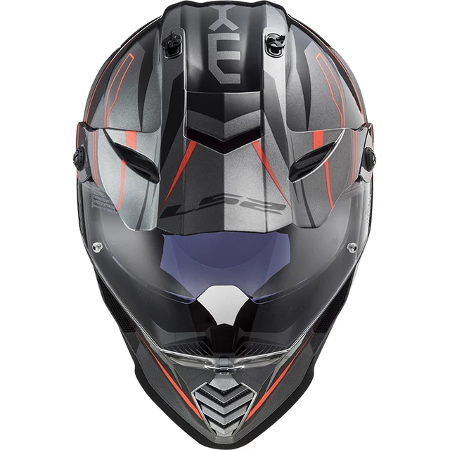 LS2 MX436 Pioneer Evo Motorradhelm - Router Matt Black H-V Yellow