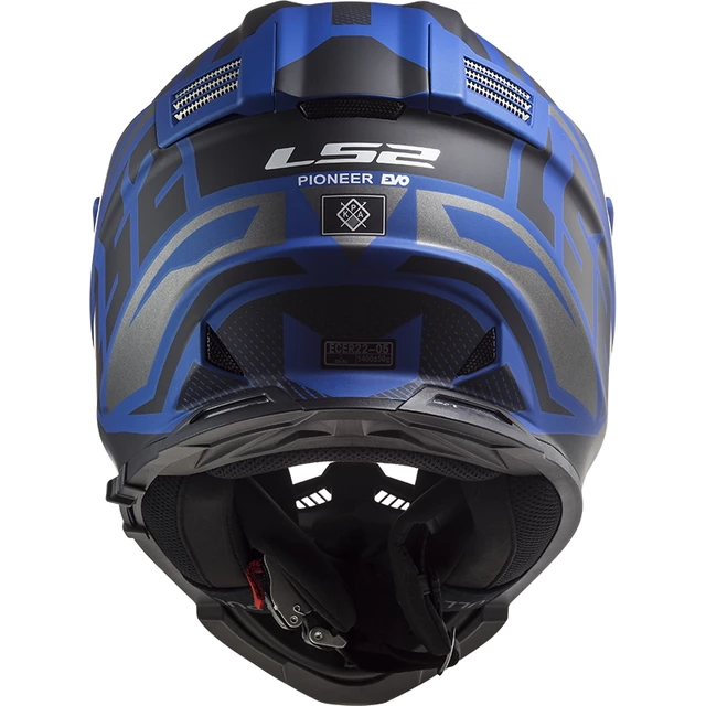 LS2 MX436 Pioneer Evo Motorradhelm - Evolve Matt White Black