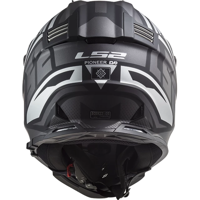 LS2 MX436 Pioneer Evo Motorradhelm - Evolve Matt White Black