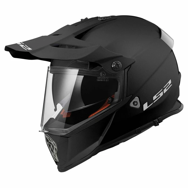 Moto přilba LS2 MX436 Pioneer Solid - Matt Black