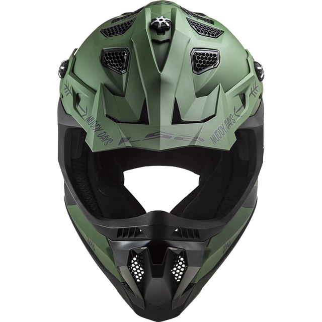 LS2 MX700 Subverter Cargo-Motocross-Helm - Matt Militärgrün