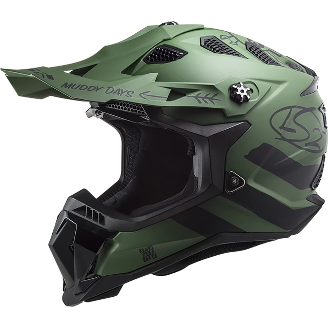 Motokrosová prilba LS2 MX700 Subverter Cargo - Matt Military Green - Matt Military Green