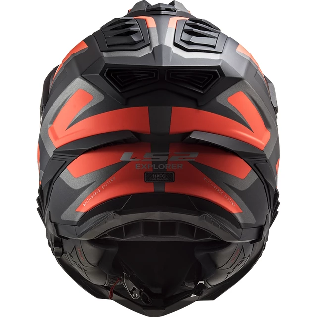 Enduro Helmet LS2 MX701 Explorer Alter - Matt Black Fluo Orange