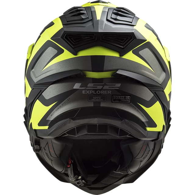 Enduro Helmet LS2 MX701 Explorer Alter - Matt Black White