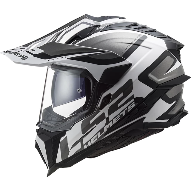 Endurohelm LS2 MX701 Explorer Alter - Matt Black H-V Yellow