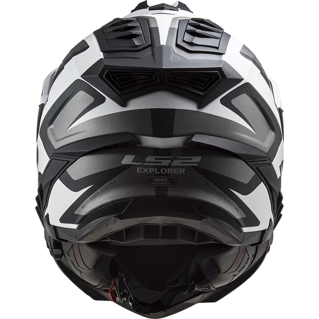 Endurohelm LS2 MX701 Explorer Alter - Mattschwarzes Weiß