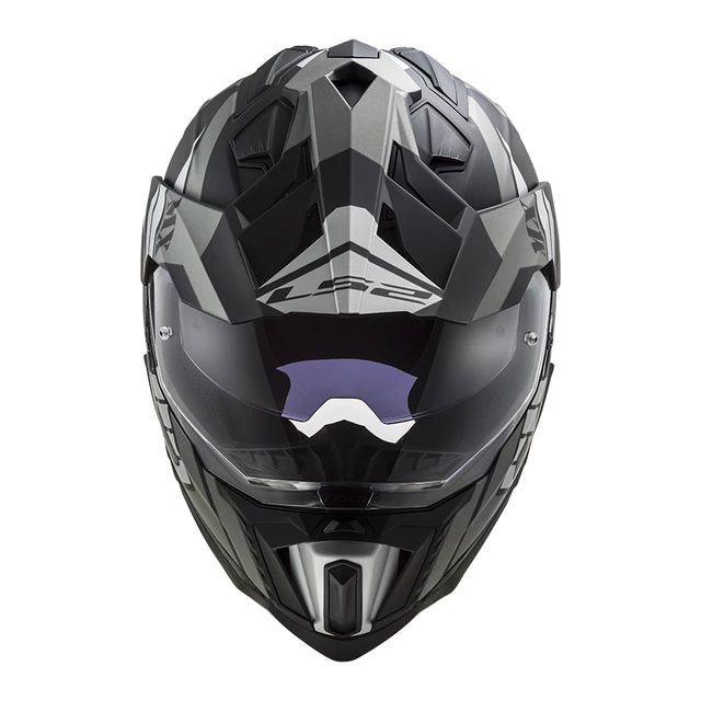 Enduro-Helm LS2 MX701 Explorer Atlantis - Glossy Red White Blue