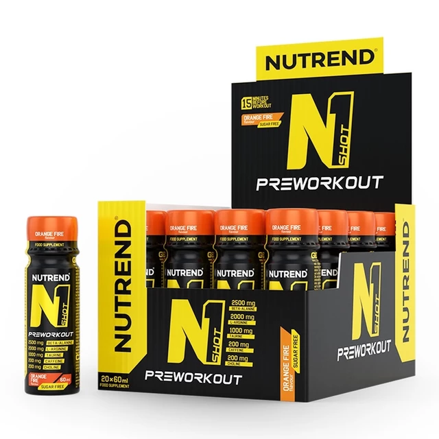 Stimulant Nutrend N1 Shot 20x60ml - Orange Fire