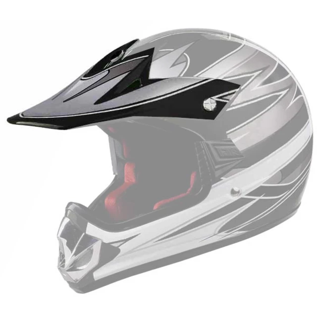 Replacement Visor for WORKER V310 Junior Helmet - White with Eagle - Black