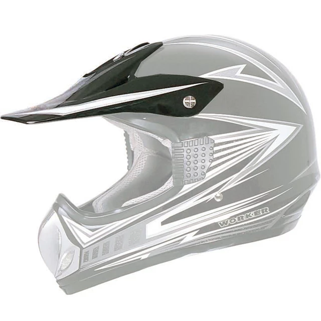 Replacement Visor for WORKER V330 Helmet - črna