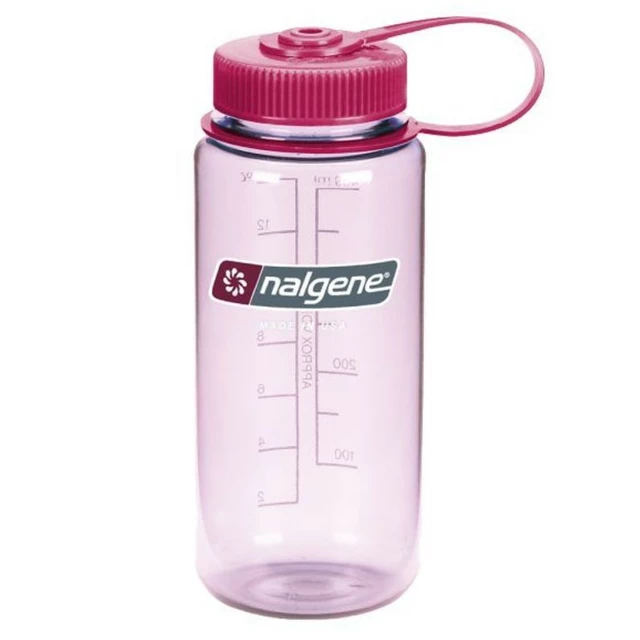 NALGENE Wide Mouth 500 ml Outdoor-Trinkflasche - Orange 16 WM - Clear Pink 16 WM