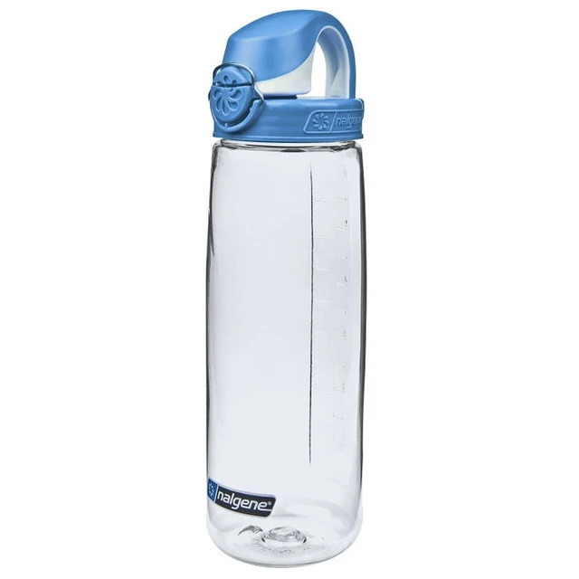 Sports Water Bottle NALGENE On The Fly 700ml - Glacial Blue/Glacial Cap - Clear/Seaport Cap