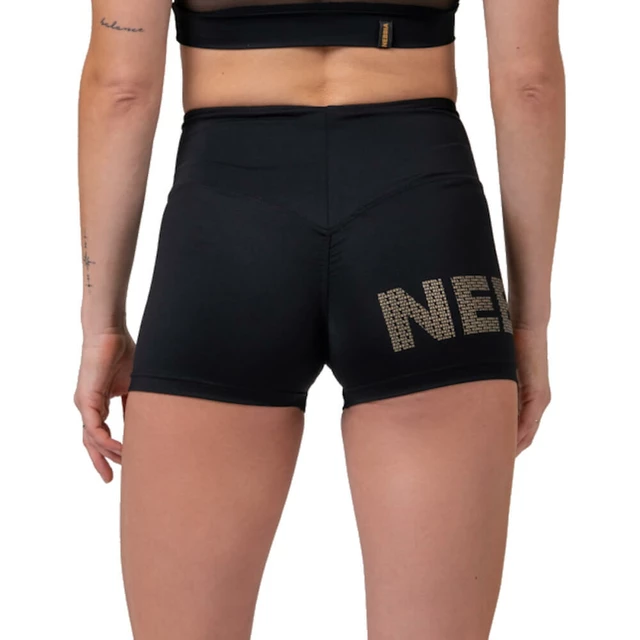 Nebbia Gold Print 828 Damen Shorts - schwarz