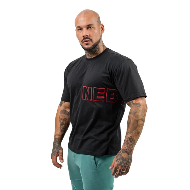 Short-Sleeved T-Shirt Nebbia Dedication 709 - Red - Black