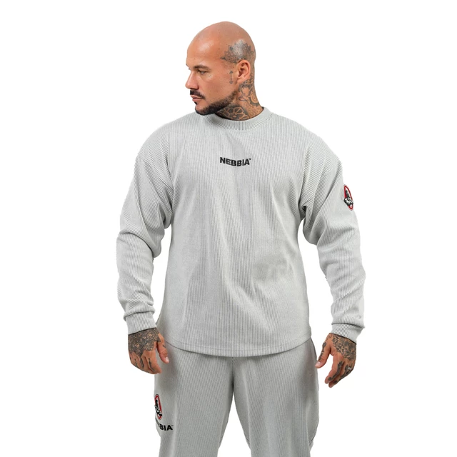 Bluza sportowa Nebbia Signature 703 - Jasnoszary - Jasnoszary