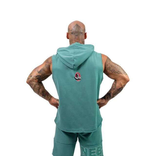 Sleeveless Hoodie Nebbia Iron Beast 710 - Green