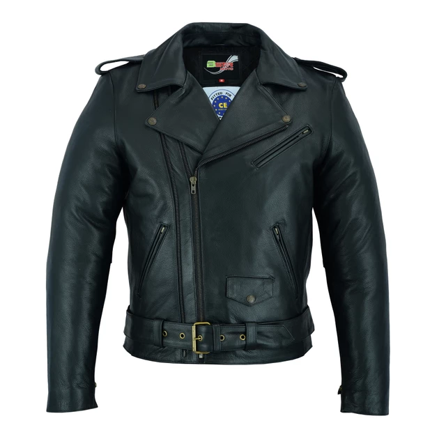 Leather Motorcycle Jacket BSTARD BSM 7830 - L