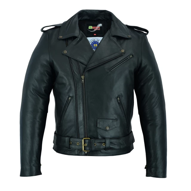 Leather Motorcycle Jacket BSTARD BSM 7830