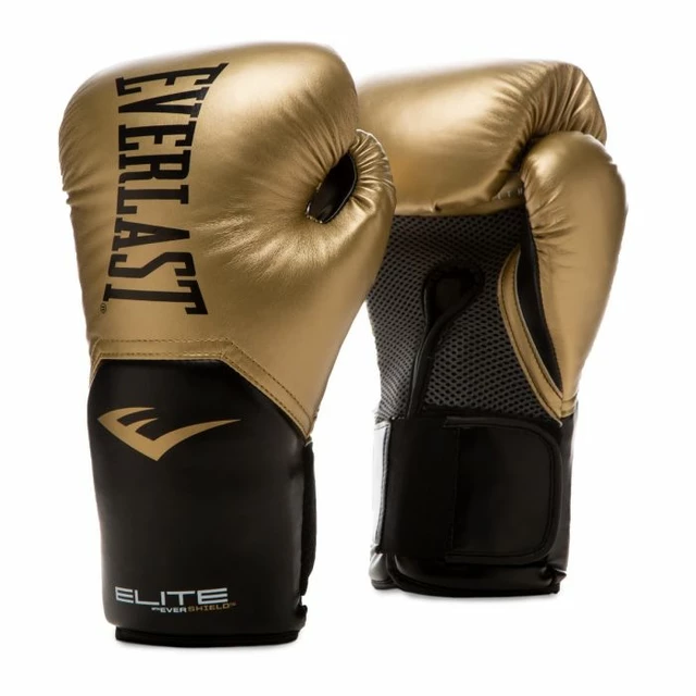 Boxkesztyű Everlast Elite Training Gloves v2 - kék - arany