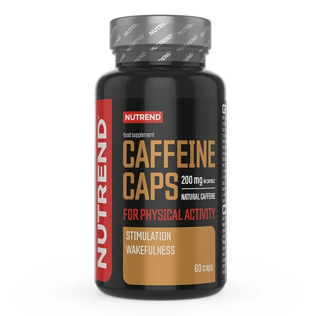 Koffein stimuláns Nutrend Caffeine Caps, 60 kapszula