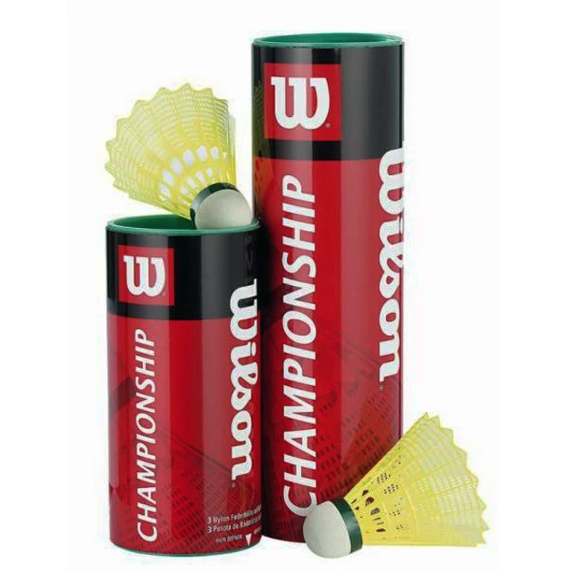 Míček na badminton Wilson Championship 3 kusy - žlutá