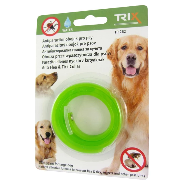 Flea and Tick Dog Collar Trixline TR 262 50cm - Green