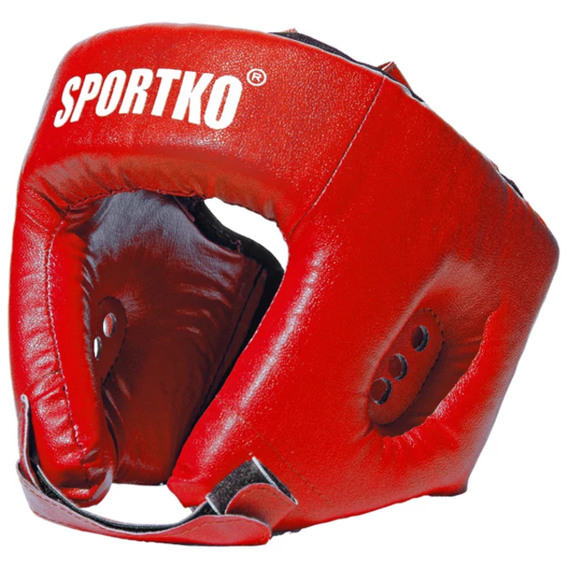Boxerský chránič hlavy SportKO OD1 - modrá - červená